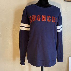 Victoria Secret PINK Broncos crewneck size: S